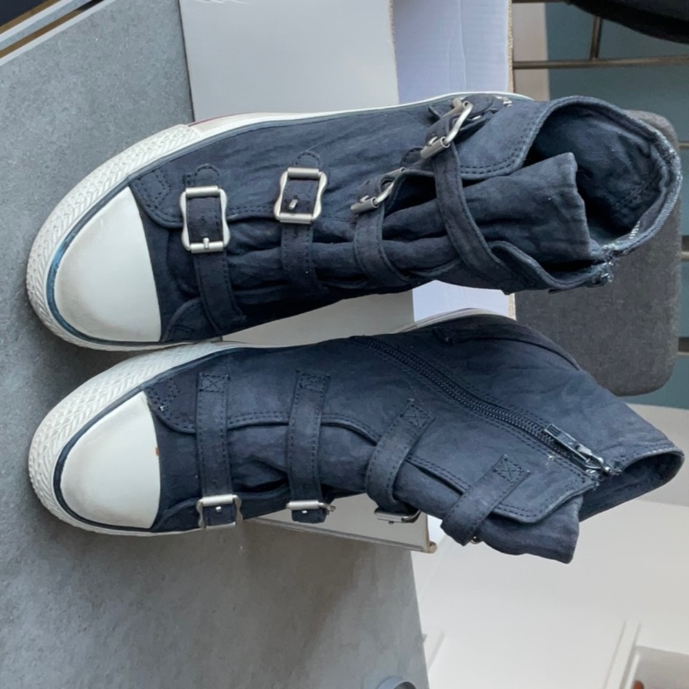 Superga X Man Repeller Rare design canvas ankle sneakers.